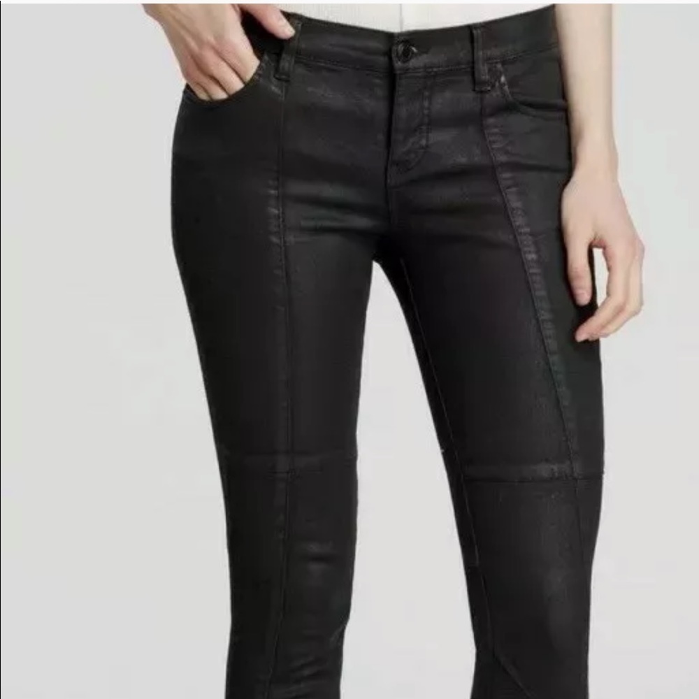Free People Jillian coated moto jegging sz:27 - Picture 6 of 6